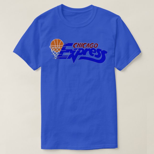 Vintage Chicago Express Basketball TShirt 3 (Design Front)