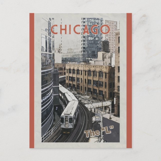 Vintage Chicago Illinois Travel Postcard (Front)