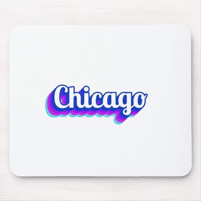 Vintage Chicago Mouse Pad (Front)