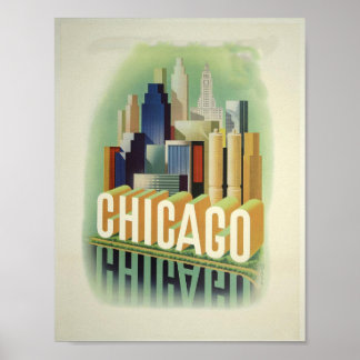 Vintage Chicago Poster