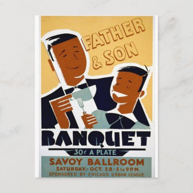 Vintage Chicago, Regal Theatre  Father & Son Day Postcard (Front)