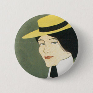 Vintage Chicago Tennis Poster 2 Inch Round Button