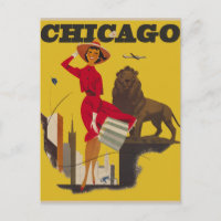 Vintage Chicago Travel Postcard