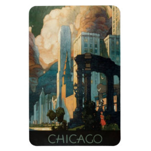 Vintage Chicago, USA - Magnet