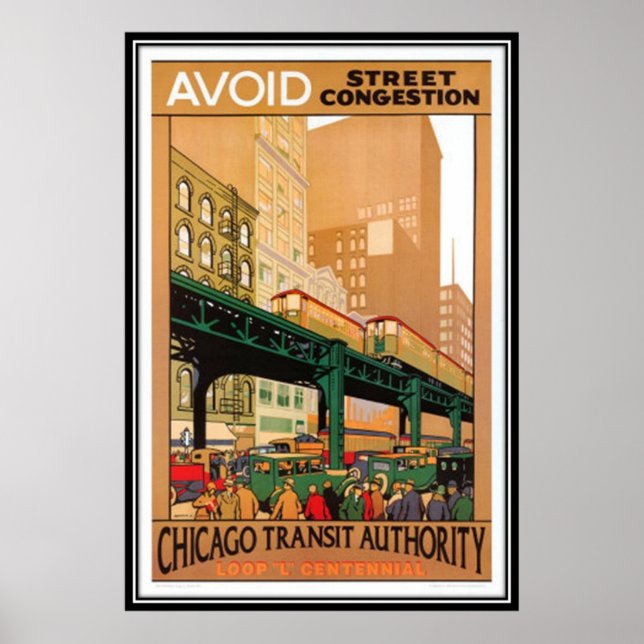 Vintage Chicago, USA - Poster (Front)