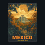 Vintage Chichen Itza, Mexico  Postcard<br><div class="desc">Capture the timeless beauty of Chichen Itza with this vintage postcard. Perfect for collectors and travel enthusiasts,  this postcard showcases the iconic pyramid of one of Mexico’s most famous archaeological sites. Ideal as a keepsake or a unique gift,  it brings a piece of Mexican history to your home.</div>