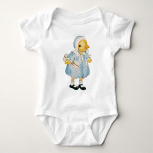 Vintage Chick in a Dress Baby Bodysuit