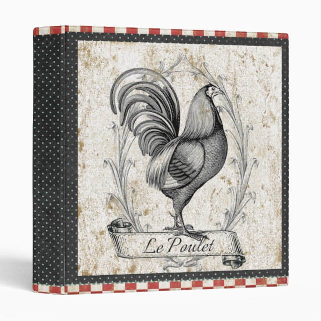 Vintage Chicken Le Poulet Binder (Front/Spine)