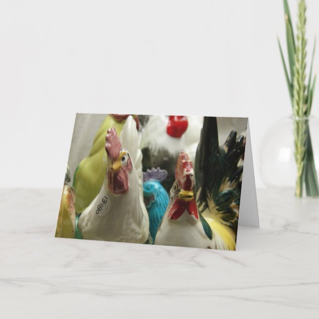 Vintage Chickens all occasions Card (Front)