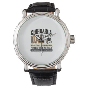 Vintage Chihuahua Dad Dog Lover Shirt Design_1 Watch