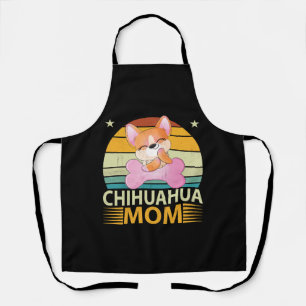 Vintage Chihuahua Mom Dog Lovers Mother's Day Apron