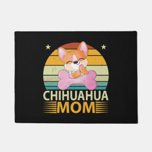Vintage Chihuahua Mom Dog Lovers Mother's Day Doormat