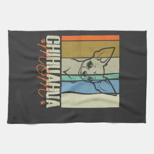 Vintage Chihuahua Mom Dog Lovers Mother's Day Kitchen Towel
