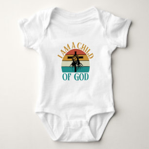 Vintage Child of God T-Shirt Design Vector Art Hoo Baby Bodysuit