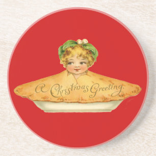Vintage Child & Pie Coaster