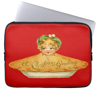 Vintage Child & Pie Laptop Sleeve