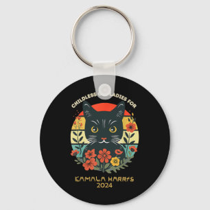 Vintage Childless Cat Ladies Cat Letters Cat Lette Keychain