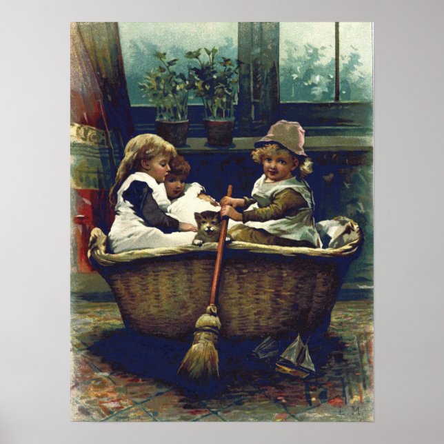 Vintage Children Colour Poster (Front)