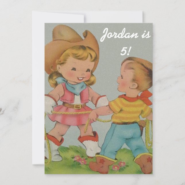 Vintage children invitation (Front)