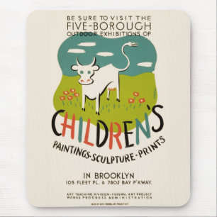 Vintage Children’s Art mousepad