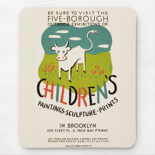 Vintage Children’s Art mousepad (Front)