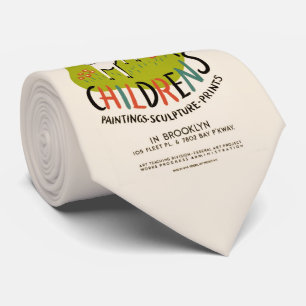 Vintage Children’s Art tie