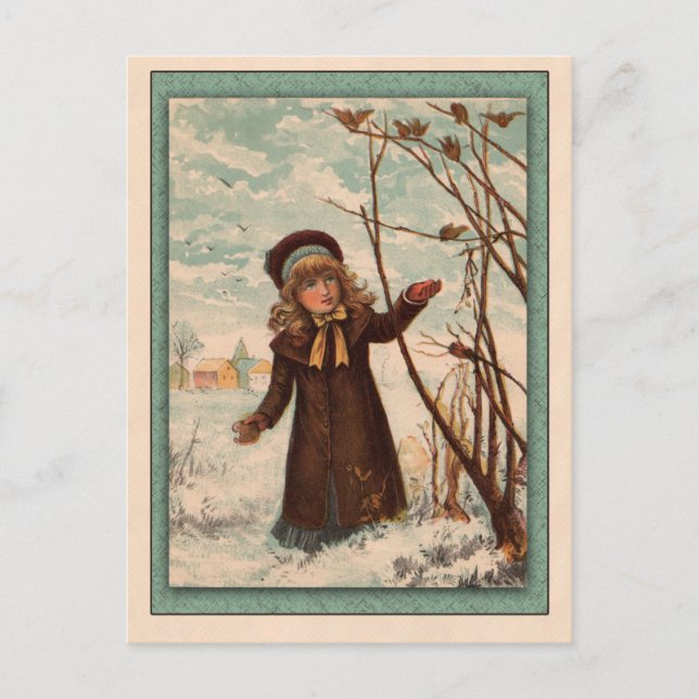 Vintage Children's Primer Illustration Postcard (Front)