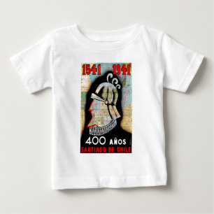 Vintage Chile Santiago Travel Baby T-Shirt