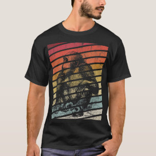 Vintage Chimpanzee Lover Retro Chimp Silhouette Gi T-Shirt