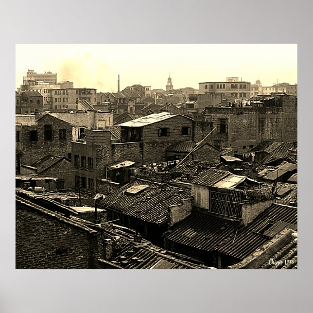 Vintage China Canton city Poster (Front)