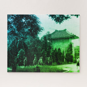 Vintage China Canton martyrs parc Jigsaw Puzzle