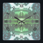 Vintage China Canton martyrs parc Square Wall Clock<br><div class="desc">Vintage China Canton martyrs parc</div>