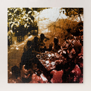 Vintage China Canton restaurant Jigsaw Puzzle