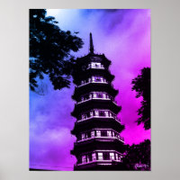 Vintage China Canton the flowery pagoda