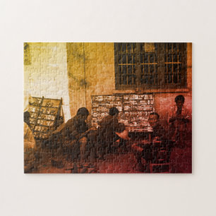 Vintage China Changsha book lending Jigsaw Puzzle