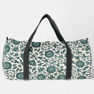 Vintage China Floral Pattern Print Duffel Bag