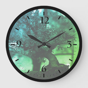 Vintage China Guilin miniature bonsai Pot Large Cl Clock