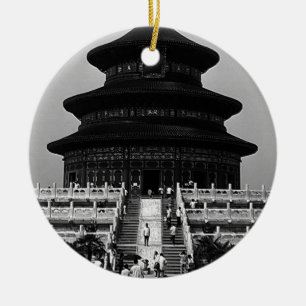 Vintage China Pekin Temple of Heaven Ceramic Ornament