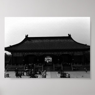 Vintage china Pekin temple of Heaven gate Poster