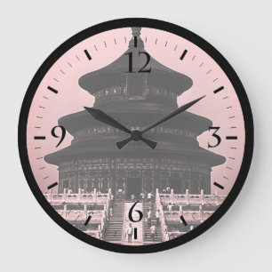 Vintage China Pekin Temple of Heaven Large Clock