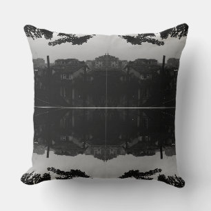 Vintage China Shanghai City Poster Throw Pillow