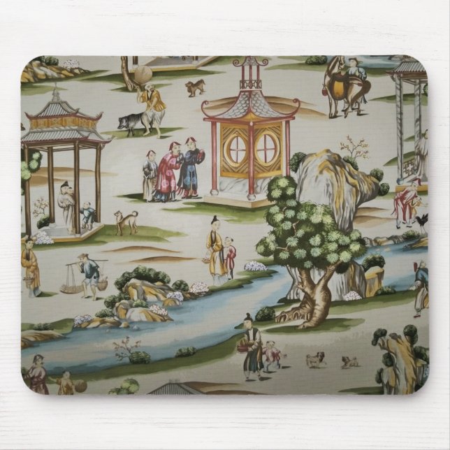 Vintage China Toile scene Mouse Pad (Front)