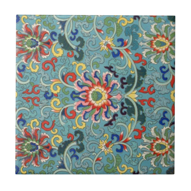 Vintage Chinese Art Tile (Front)