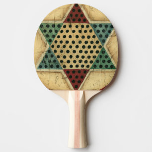 Vintage Chinese Chequerboard by Ethan Harper Ping Pong Paddle