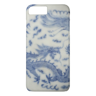 Vintage chinese dragon monaco blue chinoiserie iPhone 8 plus/7 plus case
