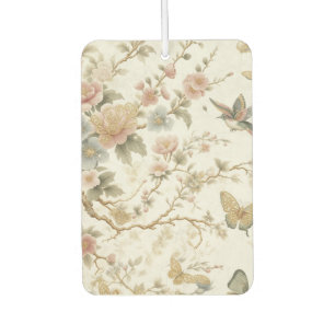 Vintage Chinese Floral Pattern with Hummingbird Air Freshener