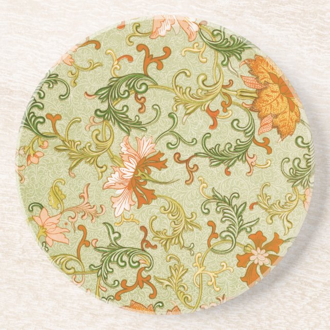 Vintage Chinese Ornament Jones Flowers   Coaster (Front)