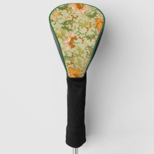 Vintage Chinese Ornament Jones Flowers Golf Head Cover