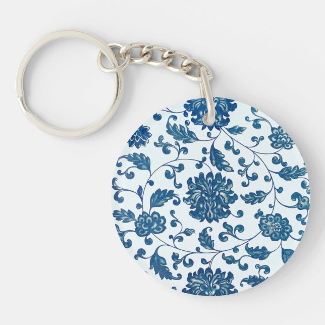 Vintage Chinese Ornament  Keychain (Front)