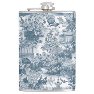 Vintage Chinoiseri Hip Flask